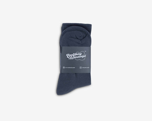 Garden Crew Sock - Wordmark Logo (Coal)